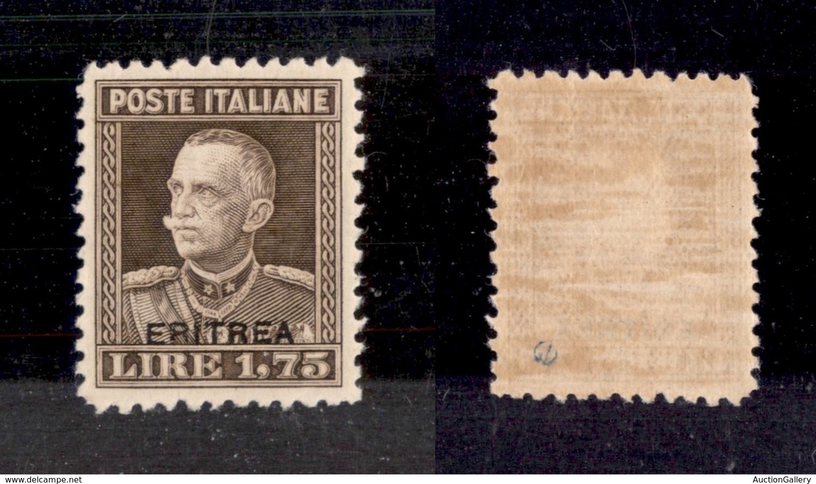 COLONIE ITALIANE - ERITREA - 1929 - 1,75 Lire (137) - Gomma Originale - Ottimamente Centrato (300) - Other & Unclassified