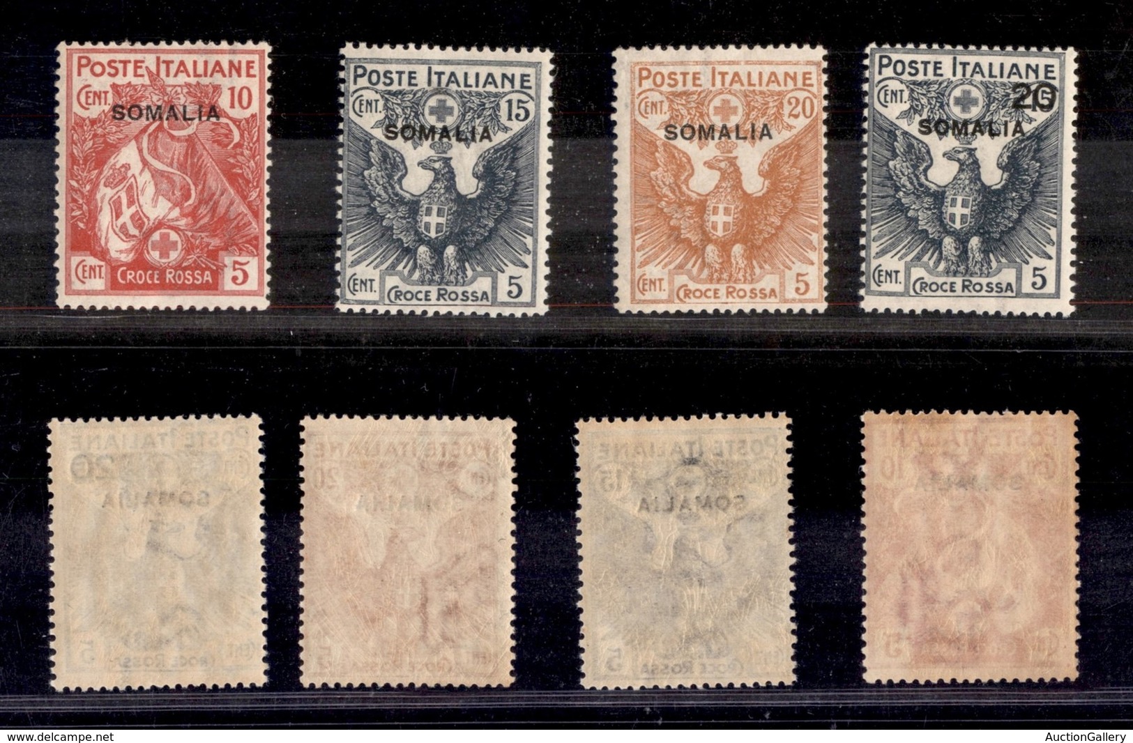 COLONIE ITALIANE - SOMALIA - 1916 - Croce Rossa (19/22) - Serie Completa - Gomma Integra (1.000) - Other & Unclassified