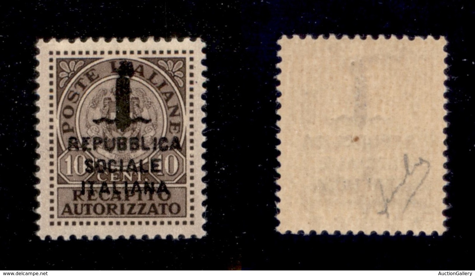 REPUBBLICA SOCIALE - PROVVISORI - 1944 - Recapito Autorizzato - Non Emessi (3A+3B) - Serie Completa - Gomma Integra - Ce - Other & Unclassified