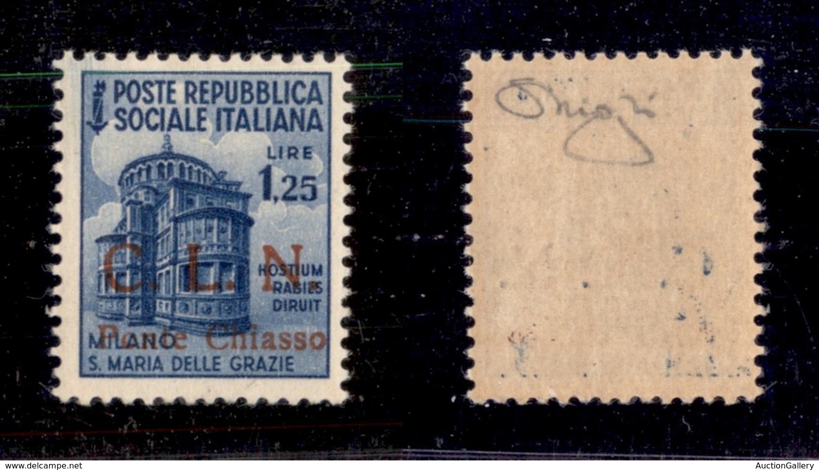 CLN - LOCALI - PONTE CHIASSO - 1945 - 1,25 Lire (9) - Gomma Integra - Vignati (750) - Sonstige & Ohne Zuordnung