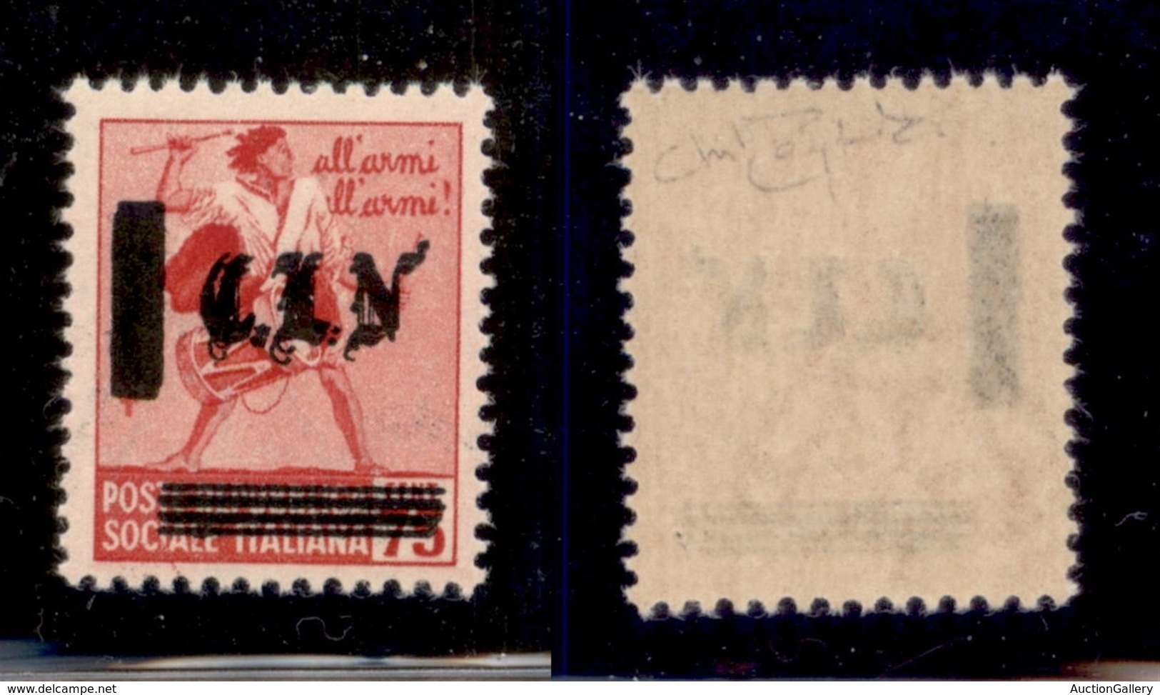 CLN - LOCALI - TORINO - 1945 - 75 Cent (Errani 10a+e) Con Doppia Soprastampa + Punto In Alto Dopo N - Gomma Integra - Ra - Other & Unclassified