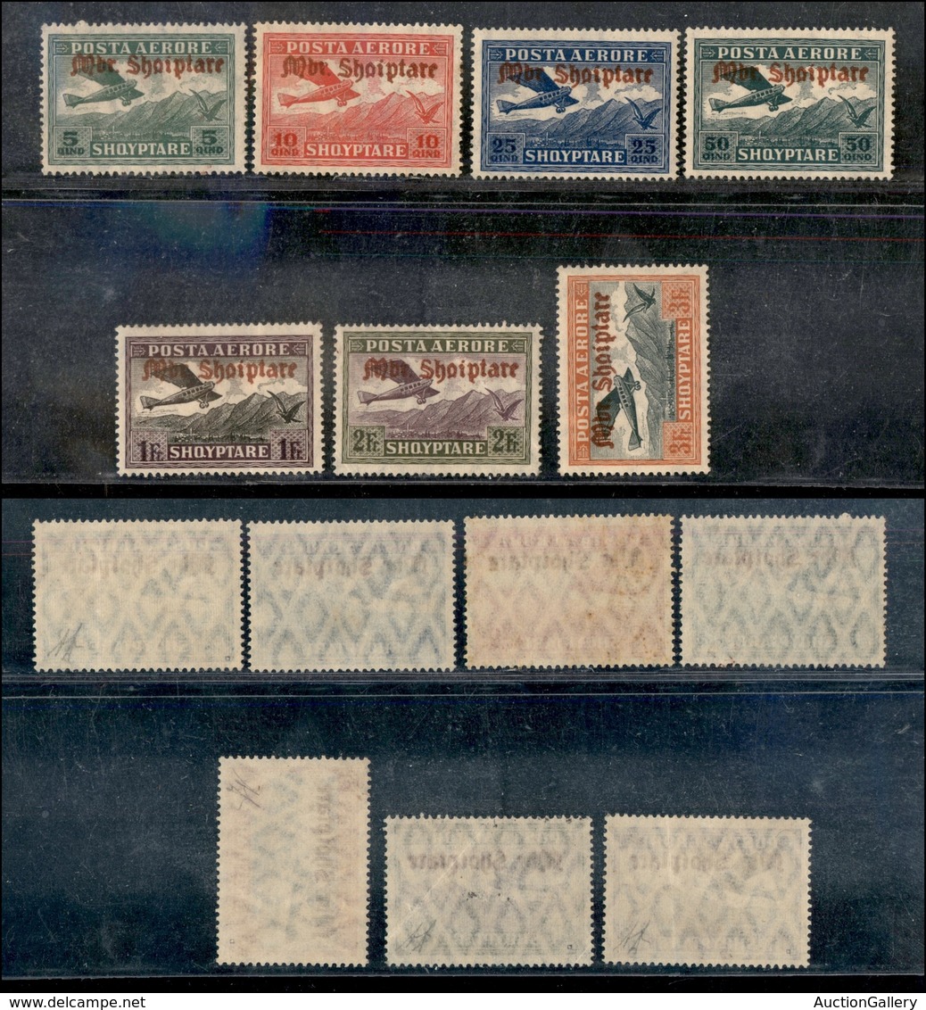 EUROPA - ALBANIA - 1929 - Posta Aerea (210/216) - Serie Completa - Gomma Originale (1.140) - Sonstige & Ohne Zuordnung