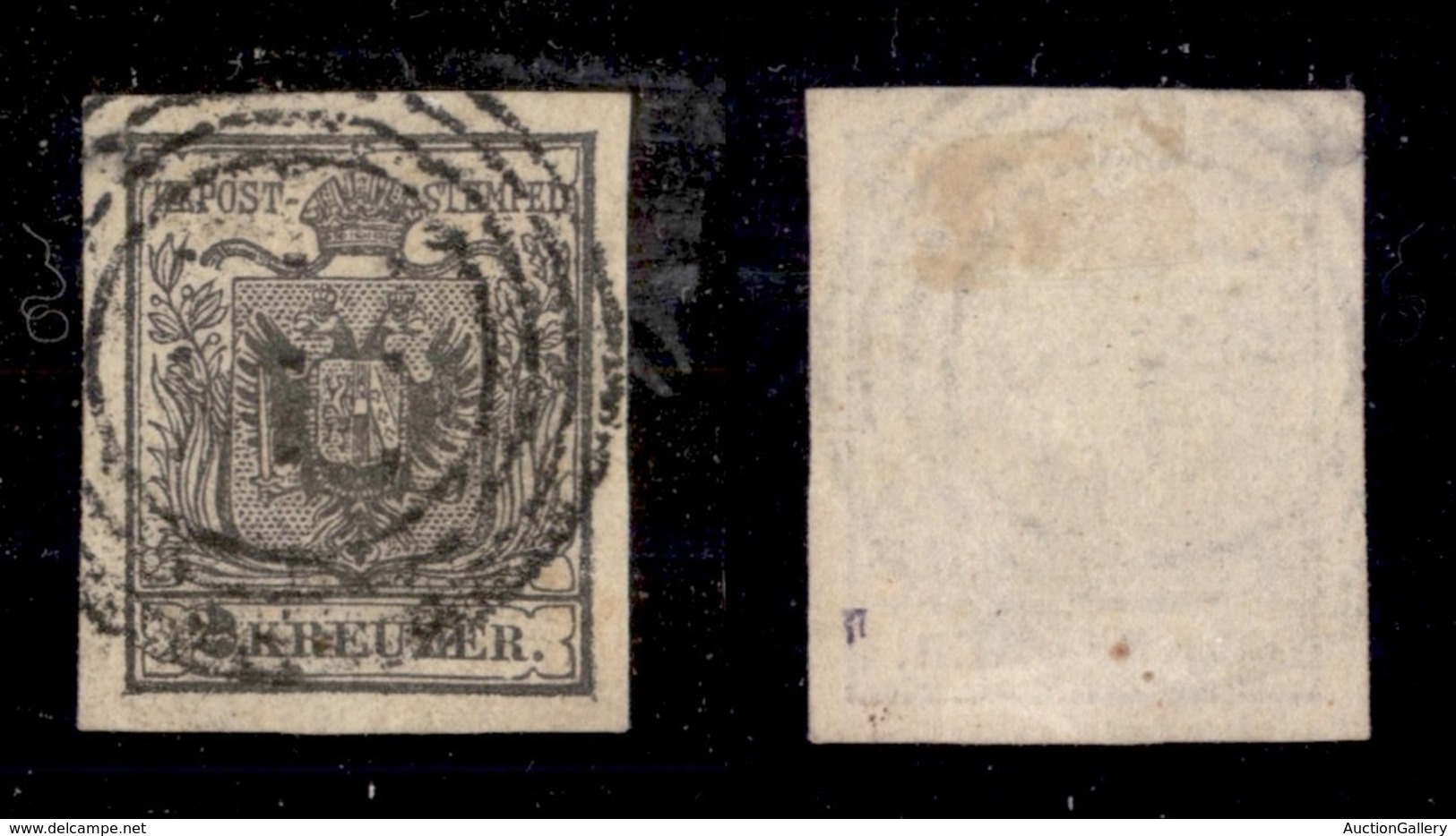 EUROPA - AUSTRIA - 1850 - 2 Kreuzer (2-grigio) - Usato - Autres & Non Classés