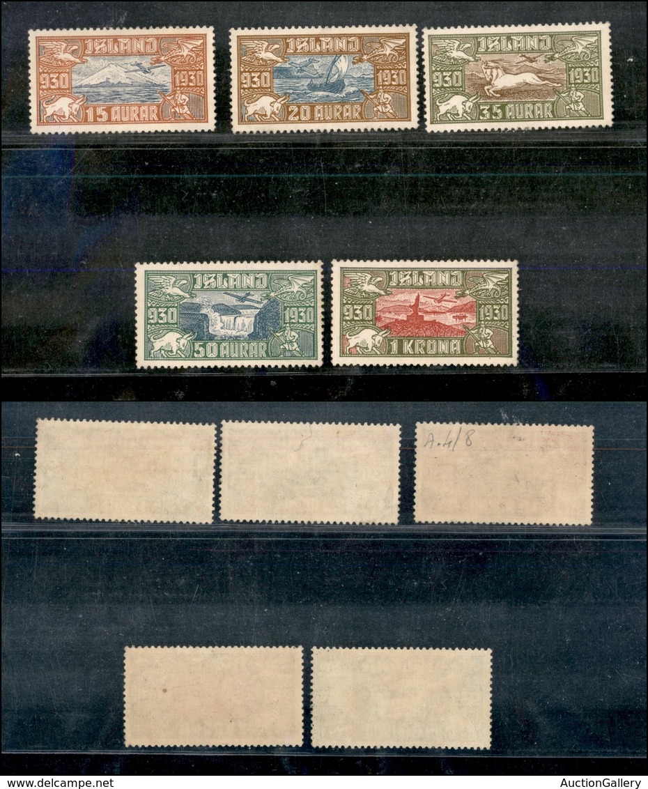 EUROPA - ISLANDA - 1930 - Posta Aerea (4/8) - Serie Completa - Gomma Integra (460) - Other & Unclassified