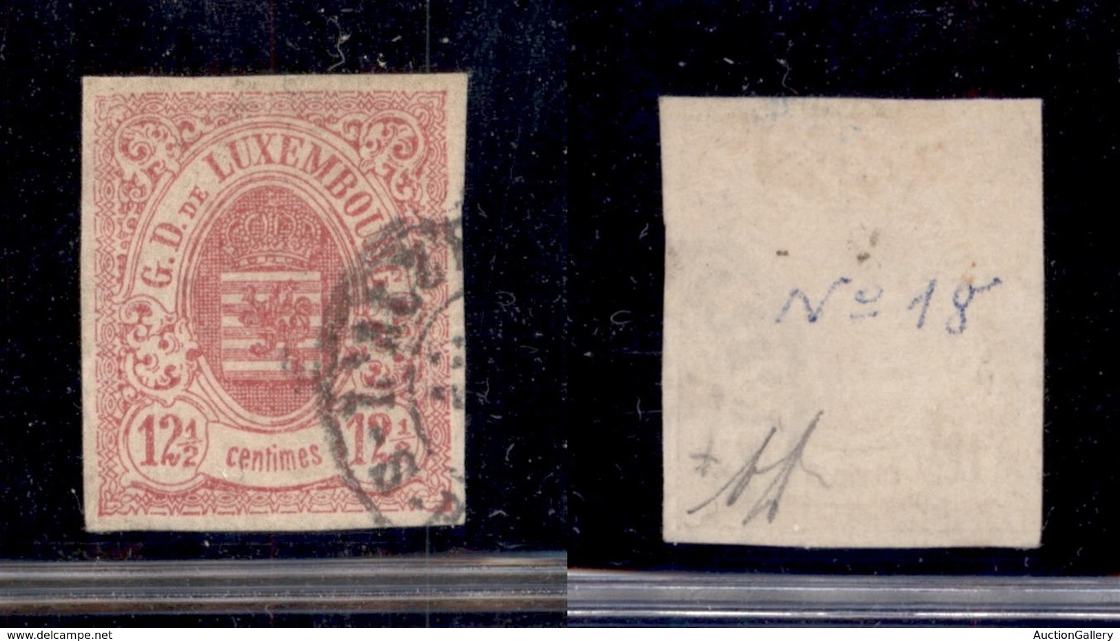 EUROPA - LUSSEMBURGO - 1859 - 12 1/2 Cent Stemma (7) - Usato - Other & Unclassified