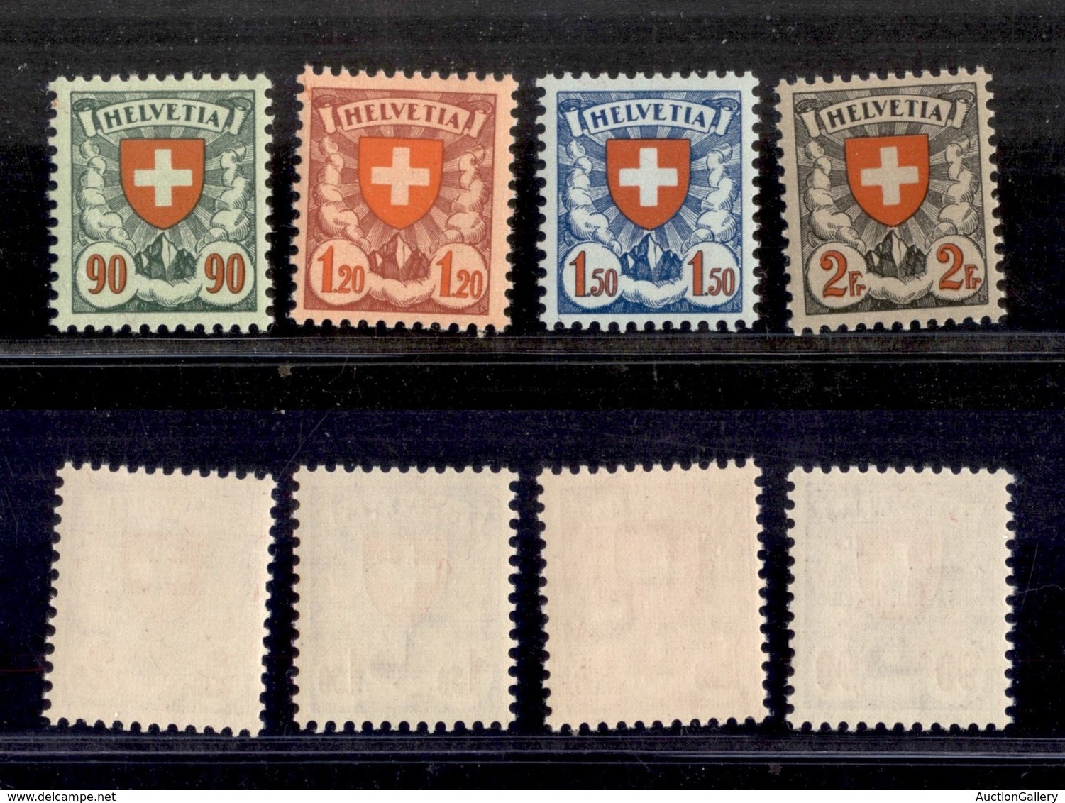 EUROPA - SVIZZERA - 1933/1934 - Croce E Scudo (Unificato 208/211) - Serie Completa - Gomma Integra - Autres & Non Classés