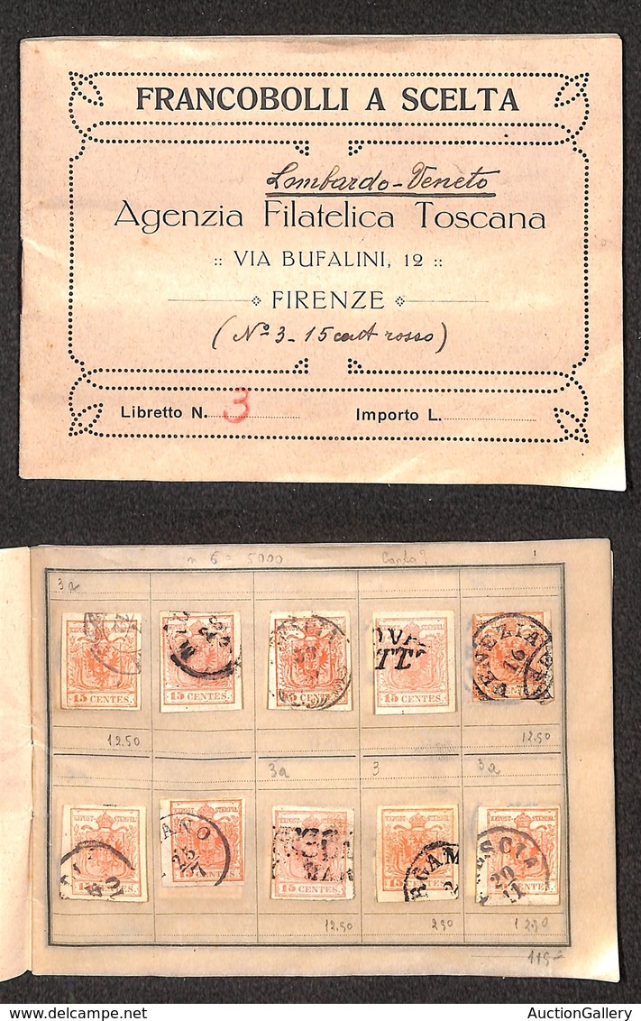 LOTTI - COLLEZIONI - LOMBARDO VENETO - Libretto A Scelta D’epoca Con Circa 100 Esemplari Del 15 Cent - Da Esaminare - Sonstige & Ohne Zuordnung