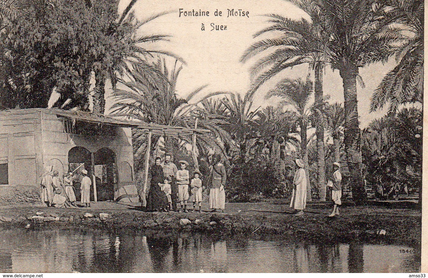 9666. CPA FONTAINE DE MOÏSE A SUEZ - Suez