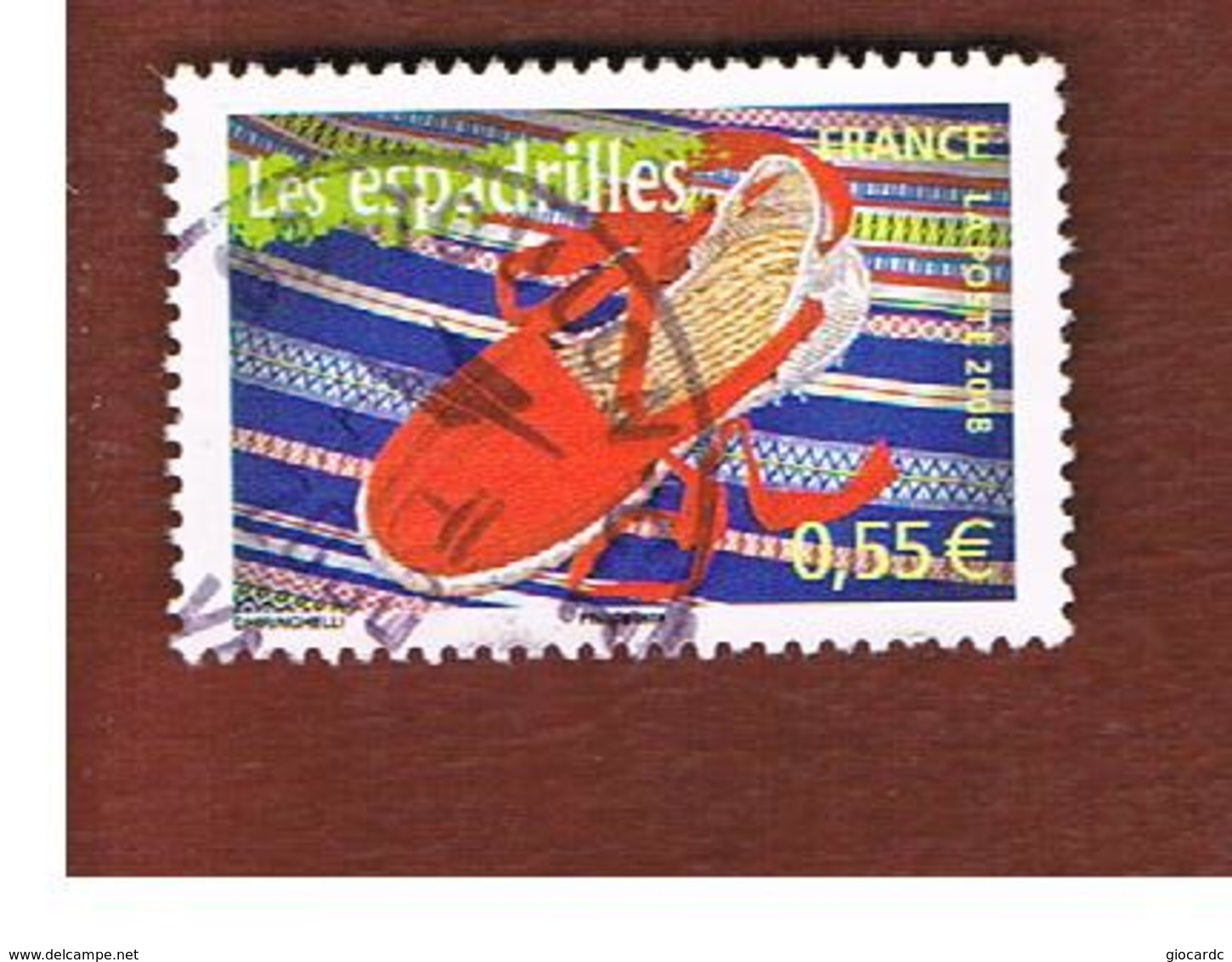 FRANCIA (FRANCE) -  YV 4260   -           2008  ESPADRILLES                (FROM BF)      - USED - Usati