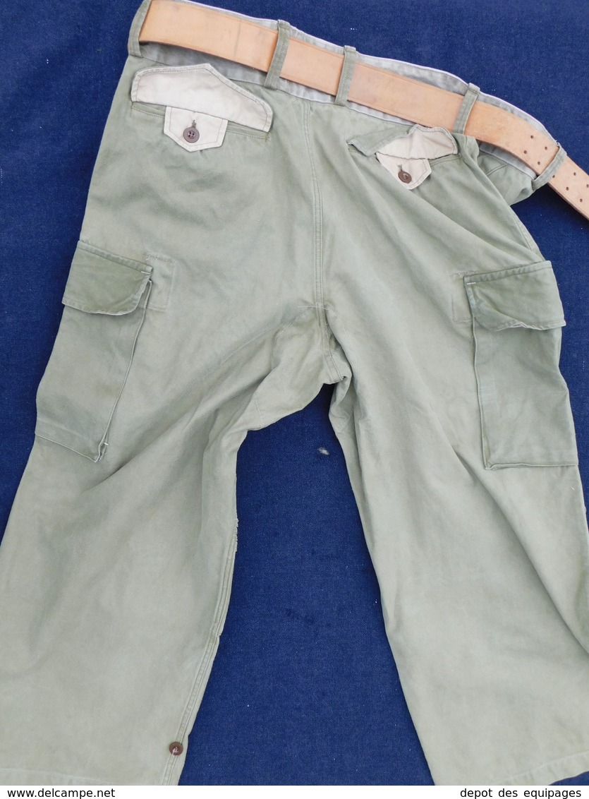 PANTALON T.T.A. MODELE 1947 + Années 1950 + CEINTURON 1945  --  #.5 - Uniformes