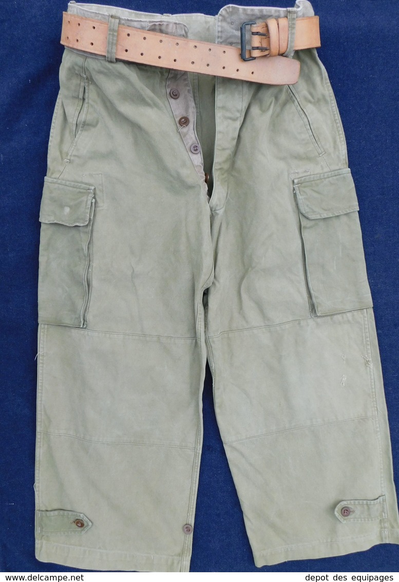 PANTALON T.T.A. MODELE 1947 + années 1950 + CEINTURON 1945  --  #.5