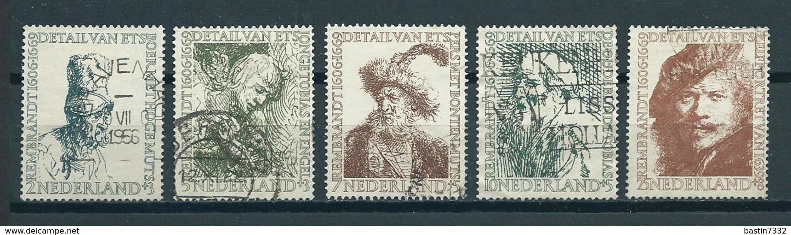 1956 Netherlands Complete Set Rembrandt Used/gebruikt/oblitere - Gebruikt