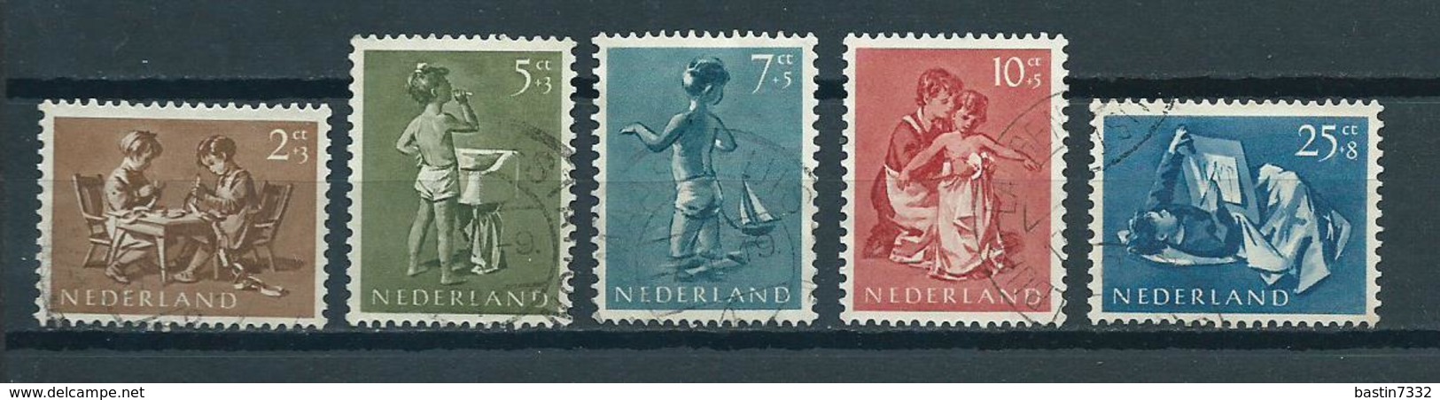 1954 Netherlands Complete Set Child Welfare Used/gebruikt/oblitere - Gebruikt