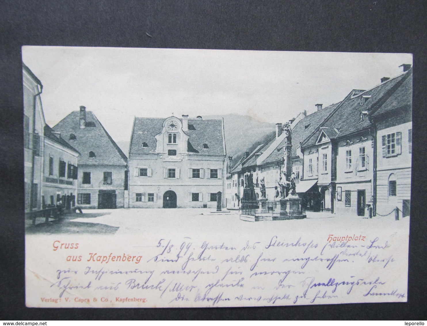 AK KAPFENBERG Hauptplatz 1899 ////  D*35744 - Kapfenberg