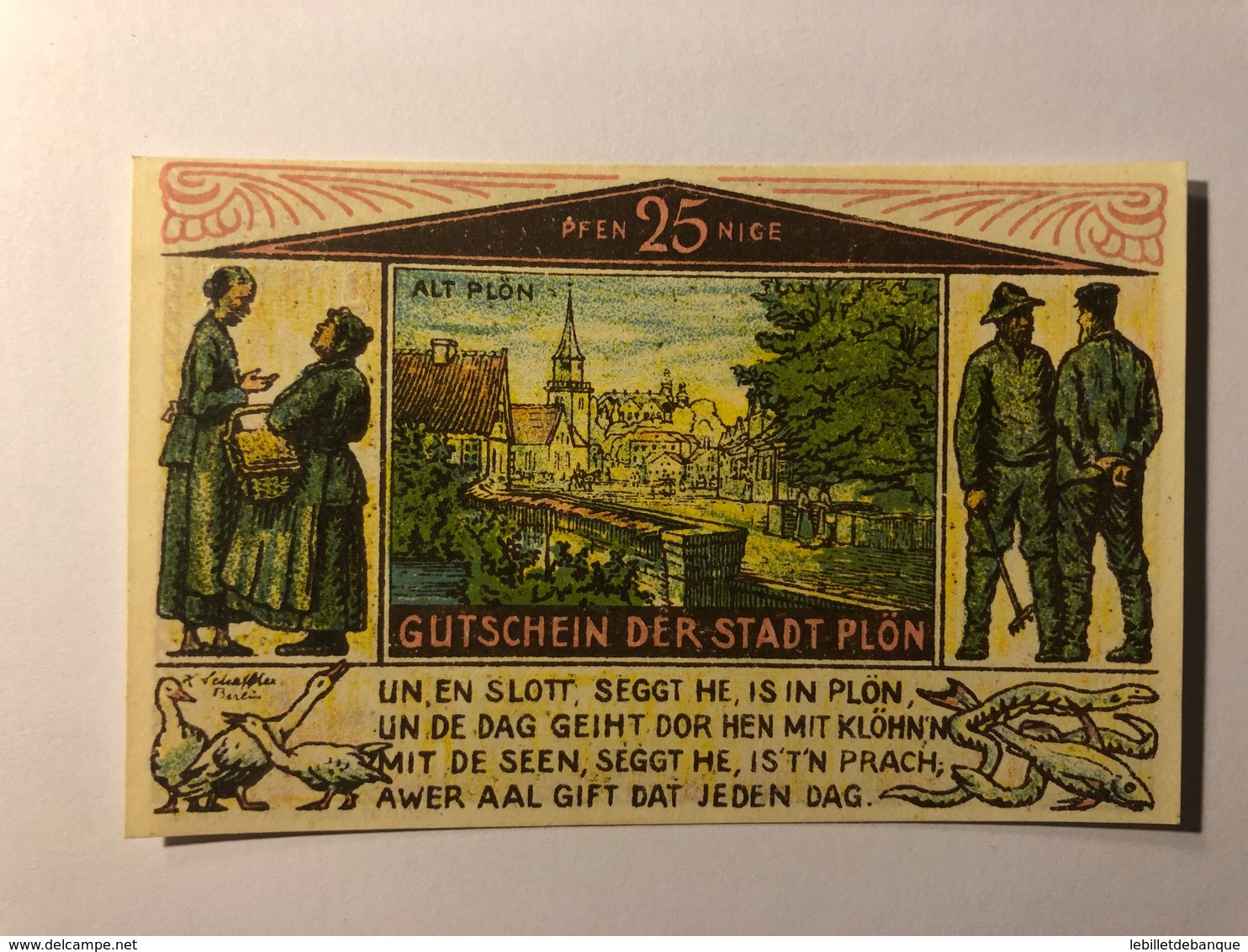 Allemagne Notgeld Plon 25 Pfennig - Collections