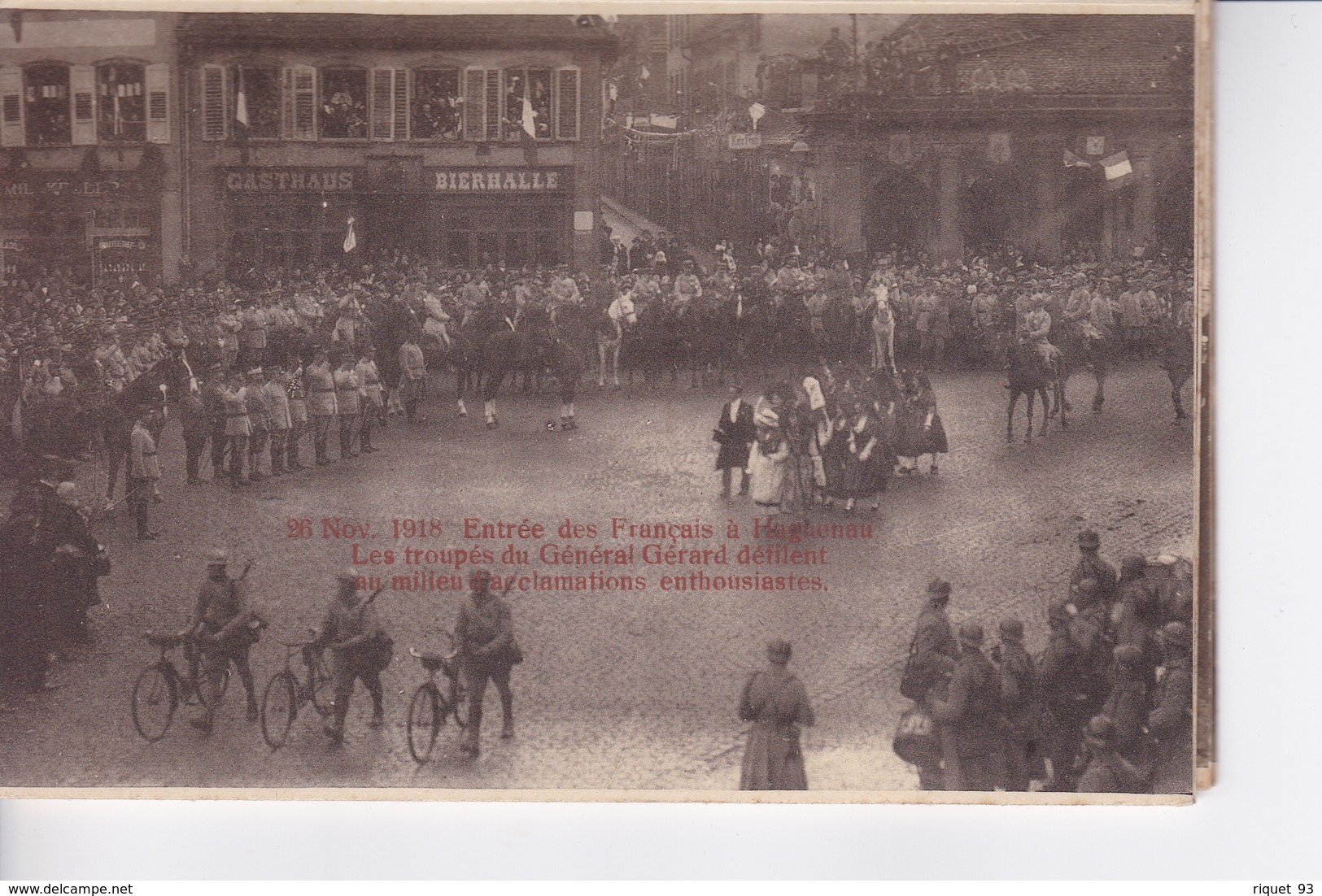 Dépliant Accordéon 10 Vues- Entrée Des Troupes Françaises En Alsace - Blamont-Le Poteau Frontière - HAGUENAU - Guerre 1914-18