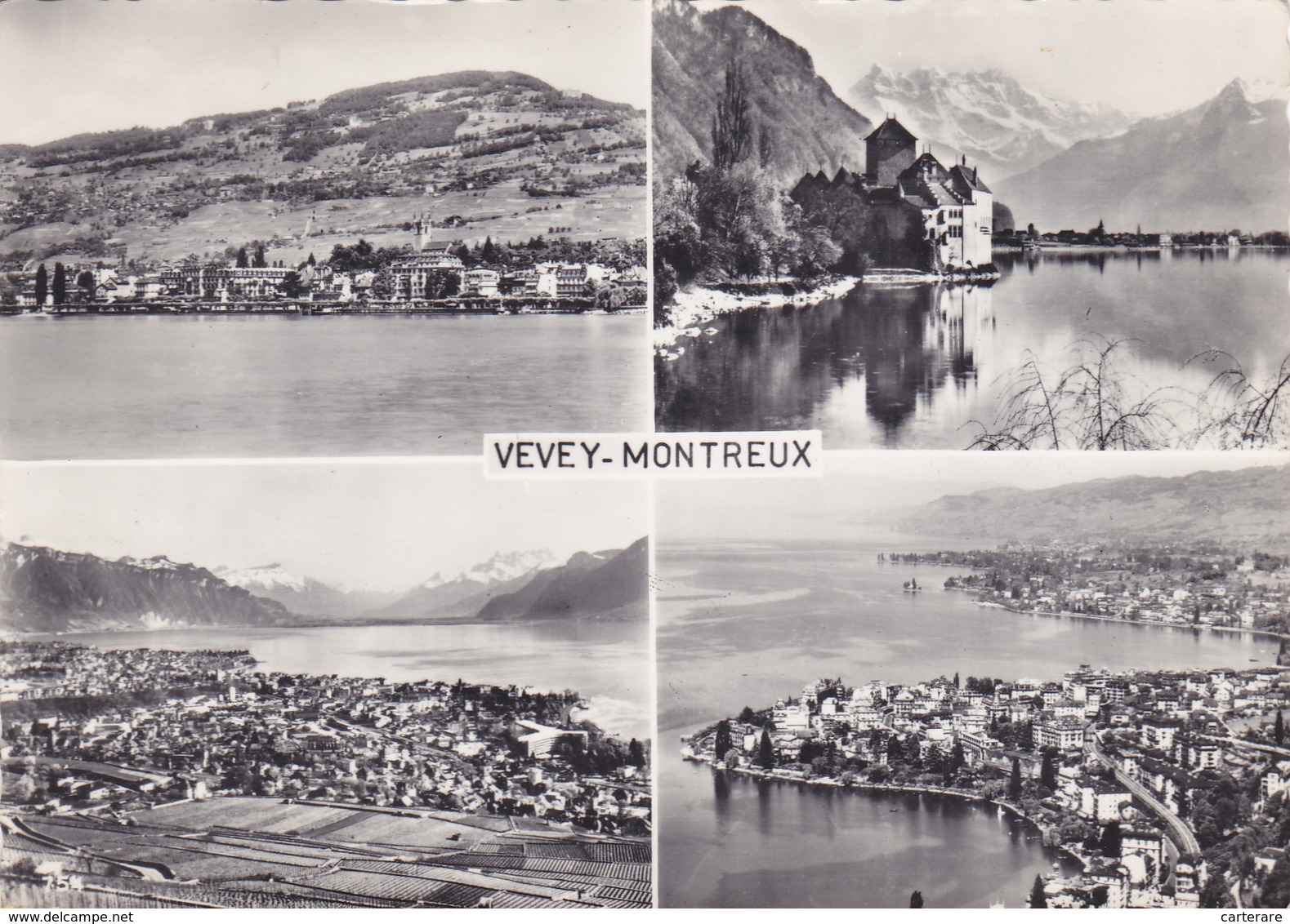 SUISSE,HELVETIA,SWISS,SCHWEIZ,SVIZZERA,SWITZERLAND,VAUD,VEVEY,MONTREUX,CARTE PHOTO MONTAGE - Montreux