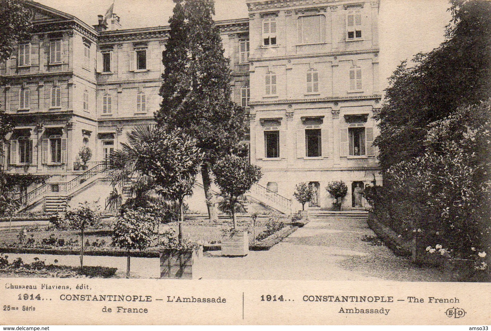 9715. CPA CONSTANTINOPLE. L'AMBASSADE DE FRANCE 1915 - Turquia