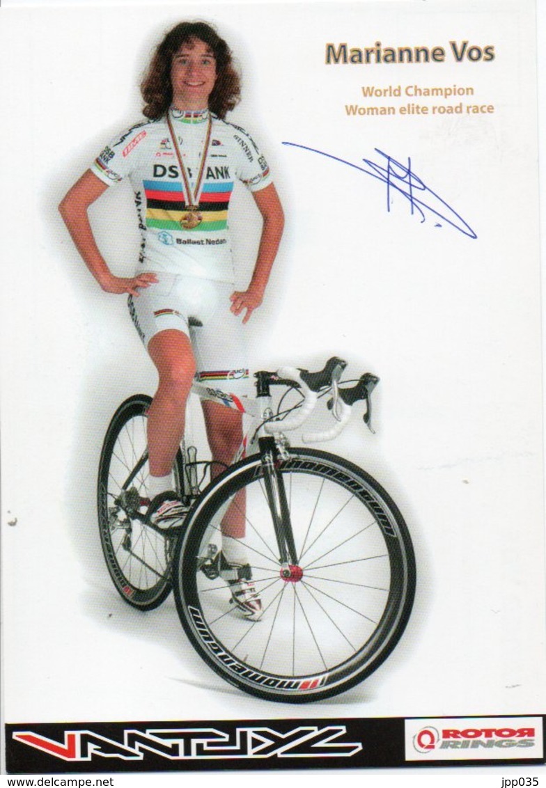 CYCLISME TOUR  DE  FRANCE AUTOGRAPHE MARIANNE VOS - Cyclisme