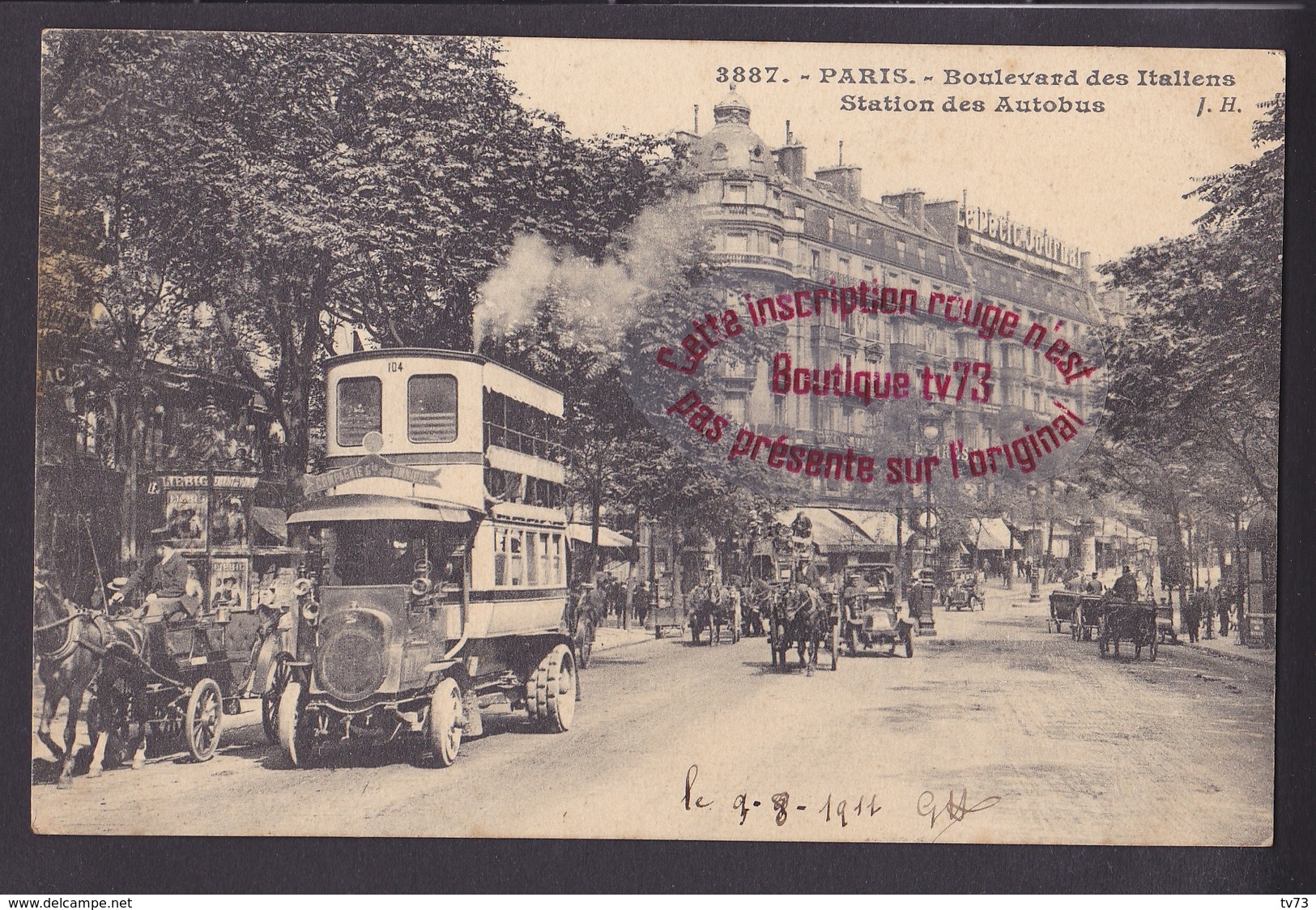 P1152 - PARIS - Boulevard Des Italiens Station Des Autobus - District 02