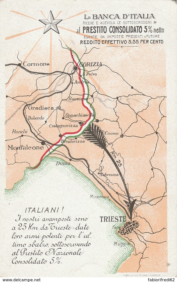 CARTOLINA NON VIAGGIATA PRESTITO NAZIONALE PRIMA PARTE 900 (LK281 - Patriottiche