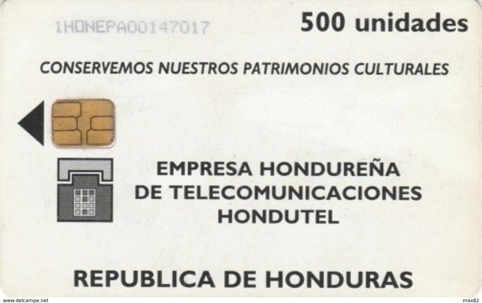 HONDURAS / HON 1b - Small Control Number - Honduras