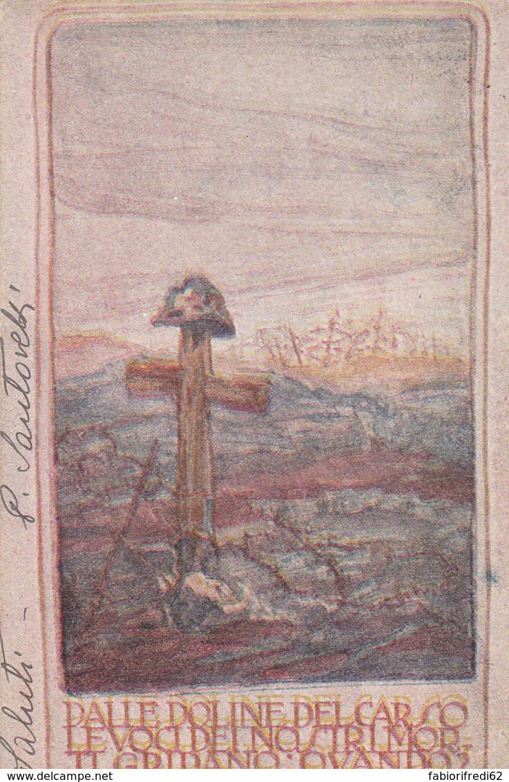 CARTOLINA IN FRANCHIGIA CIRCA 1915 DALLE DOLINE DEL CARSO (LK516 - Zonder Portkosten