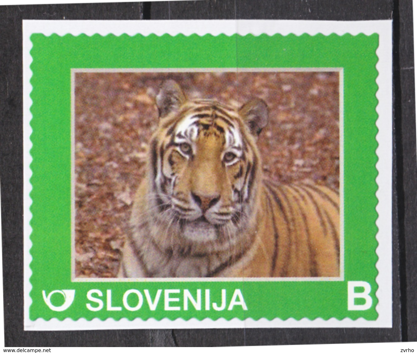 SLOVENIA SLOWENIEN 2015 WILD ANIMALS TIGER TIGRE ** PERSONALIZED STAMP ** MNH - Big Cats (cats Of Prey)