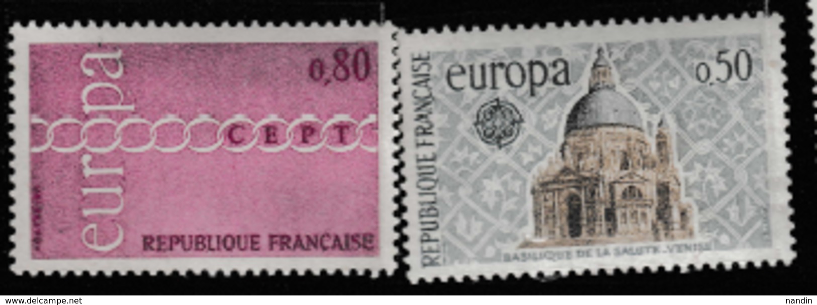 1971 MINT STAMP  ON EUROPA CEPT FRATERNITY & COOPERATION  FROM FRANCE - 1971