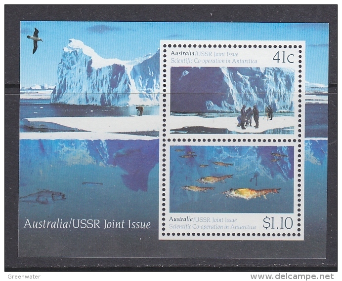 Australia 1990 Antarctica / Joint Issue With USSR M/s ** Mnh (41540) - Ongebruikt