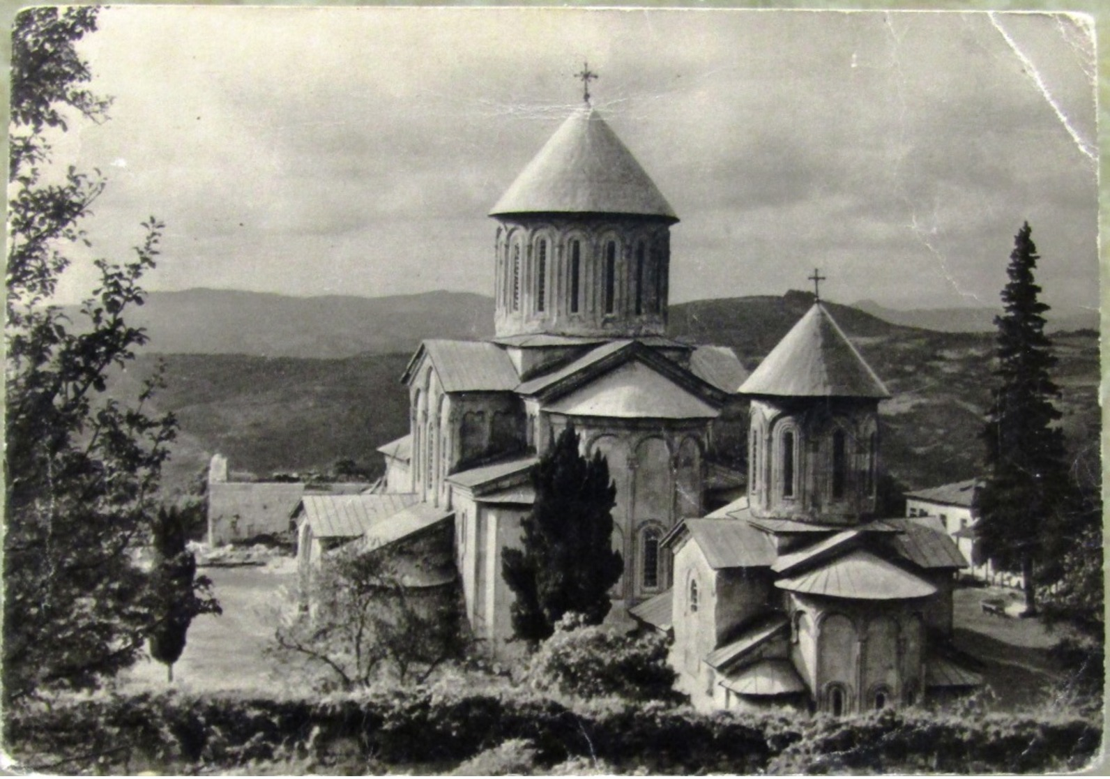 Kutaisi, Géorgie De L'URSS Monastère De Gelati Cathédrale De La Nativité De Saint-Georges Une Vraie Photo De La Carte Po - Géorgie