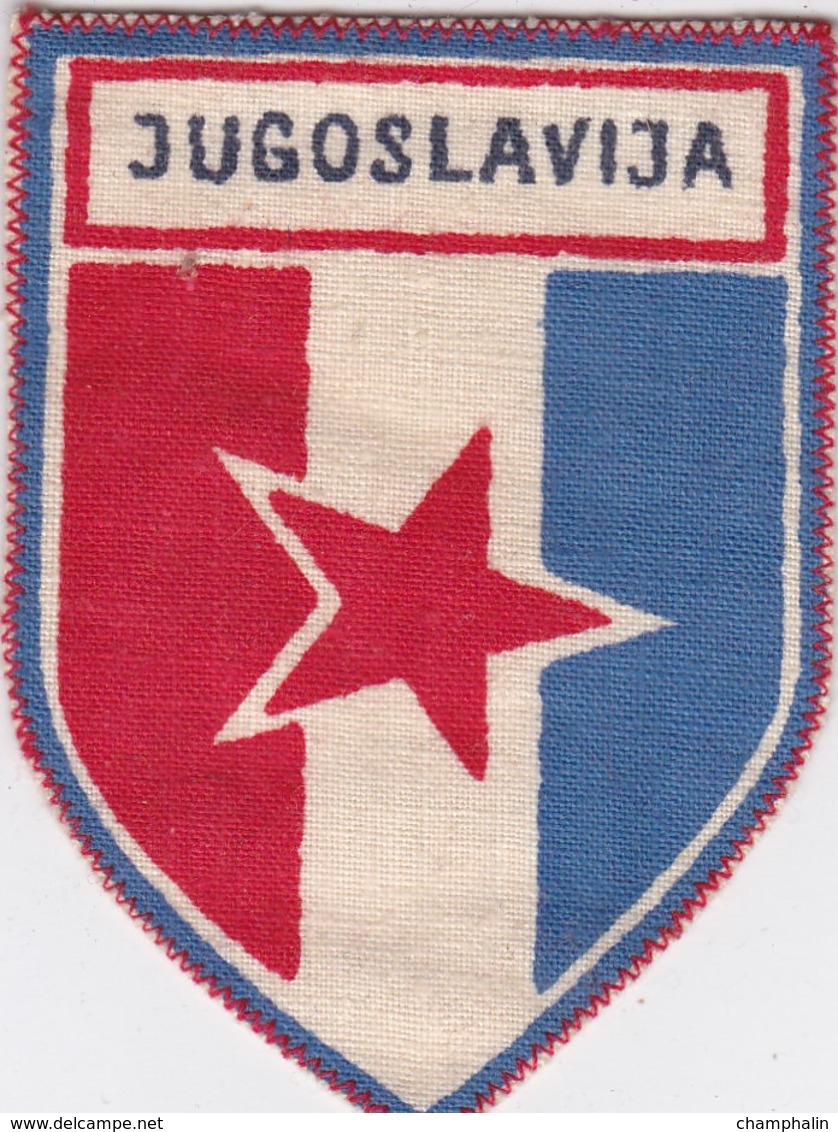 Ecusson Tissu - Yougoslavie - Jugoslavija - Drapeau - Blason - Armoiries - Héraldique - Ecussons Tissu