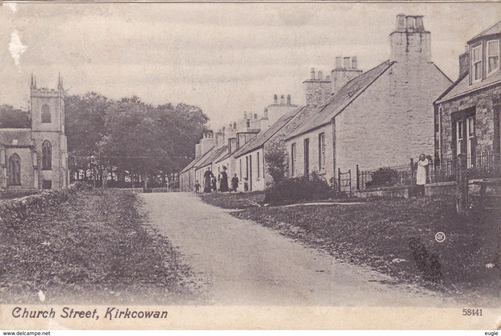 670/ Kirkcowan, Chrch Street, Mensen, 1909 - Andere & Zonder Classificatie