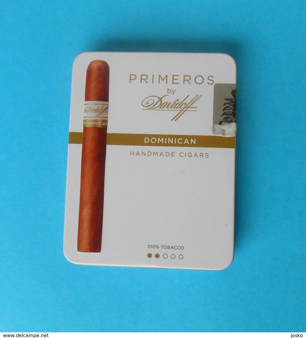 PRIMEROS By Davidoff - DOMINICAN Handmade Cigars - Tin Box * Cigar Cigarette Zigaretten Cigarros Tobacco Tabak - Boites à Tabac Vides