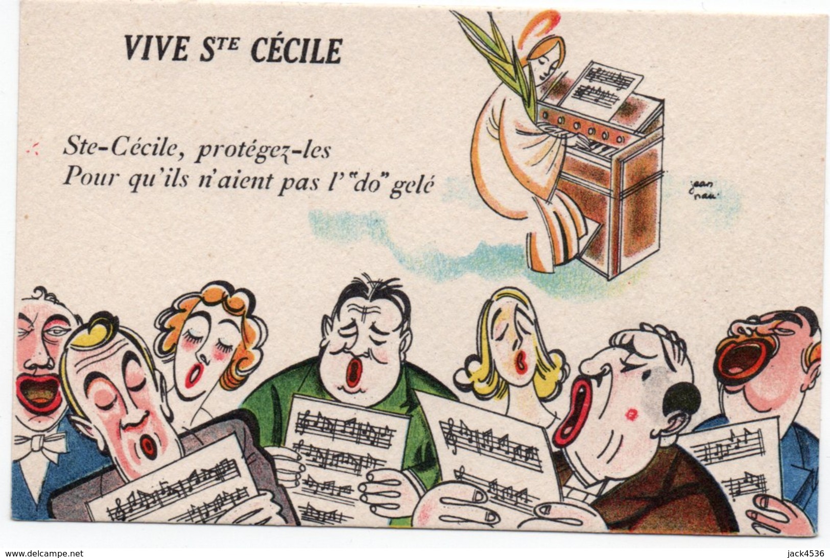 Carte Postale Ancienne - Non Circulé - Vive SAINTE CECILE - - Humour