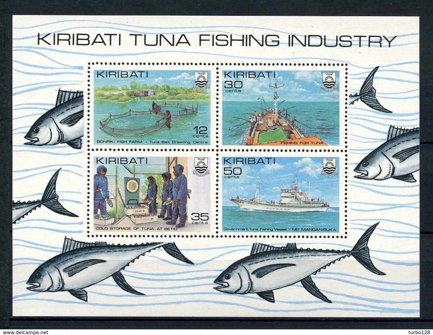 KIRIBATI 1981  N° 3 ** Neuf MNH Superbe C 3,50 € Poissons Bateaux De Pêche Thon Fishes - Kiribati (1979-...)