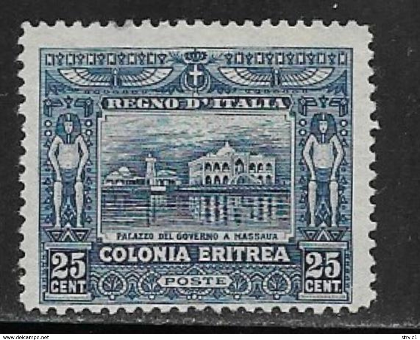 Eritrea Scott # 49 Unused No Gum Farmer Plowing,1914 - Eritrea