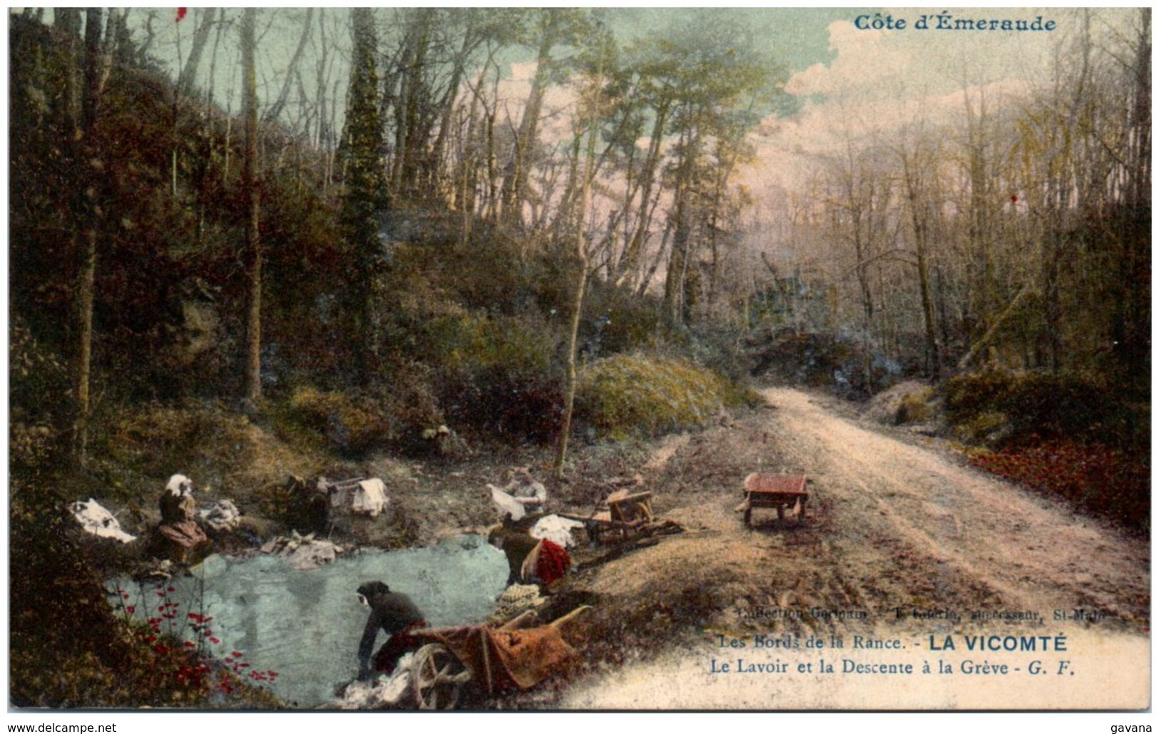 35 LA VICOMTE - Le Lavoir Et La Descente à La Grève - Andere & Zonder Classificatie