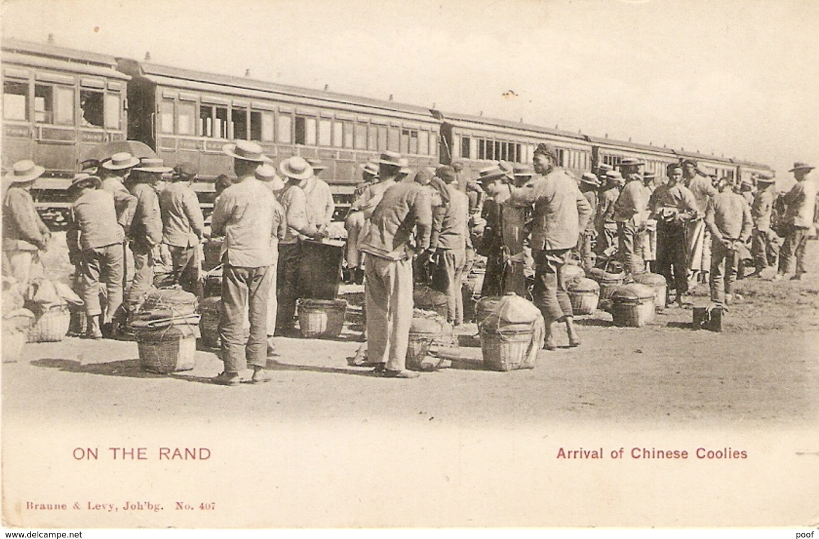 On The Rand : Arrival Of Chinese Coolies 163 - Afrique Du Sud