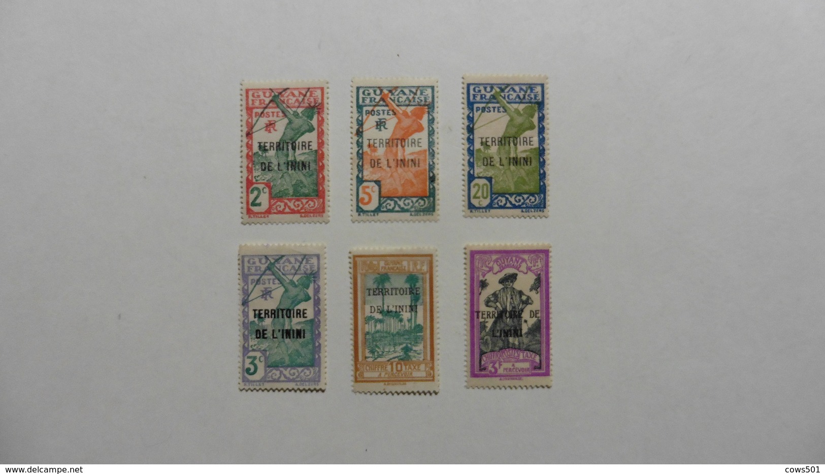 Inini : 6 Timbres Oblitérés - Used Stamps