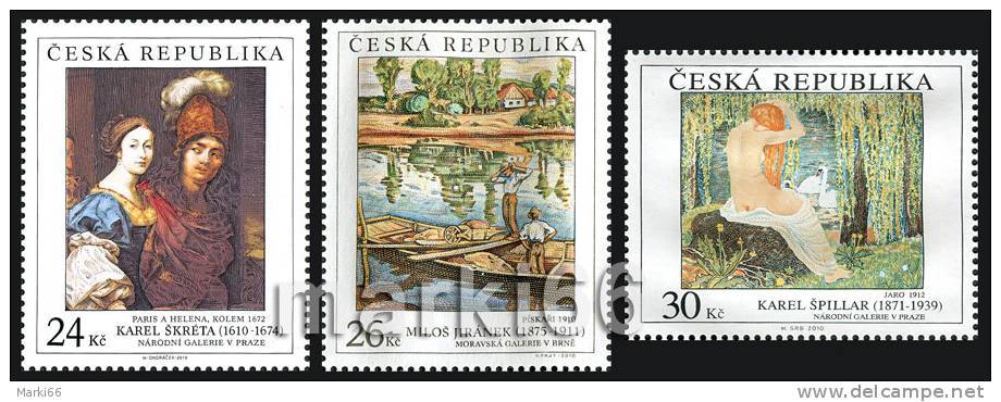 Czech Republic - 2010 - Art On Stamps - Mint Stamp Set - Ungebraucht