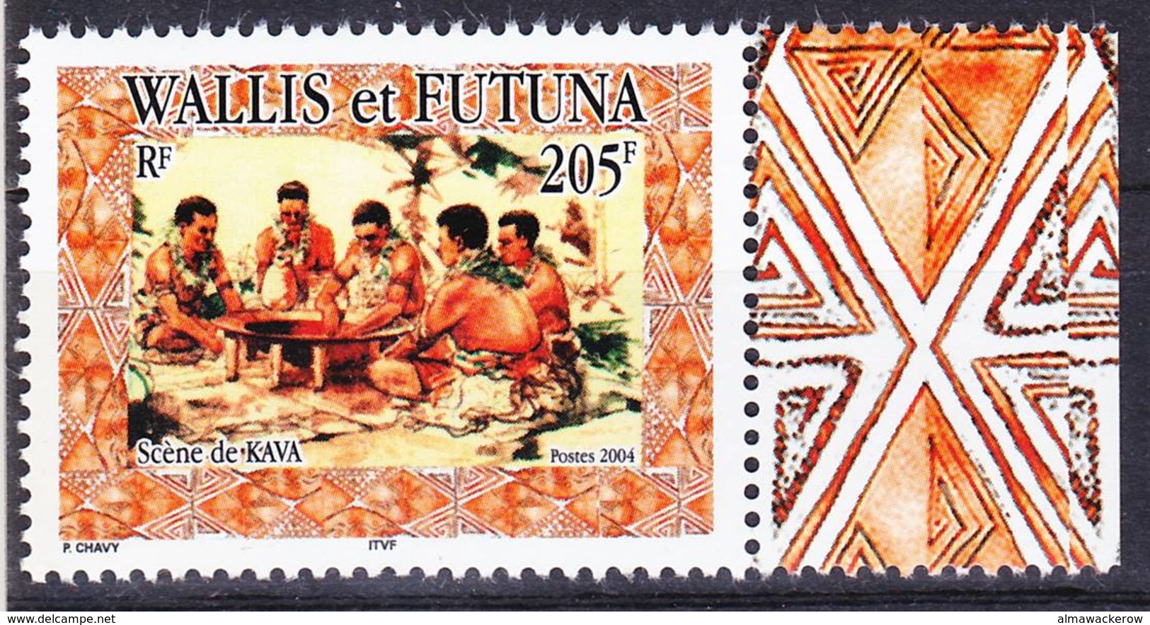 2018-0167 Wallis Et Futuna 2004 Cérémonie Kava Mi 869 MNH ** - Ungebraucht