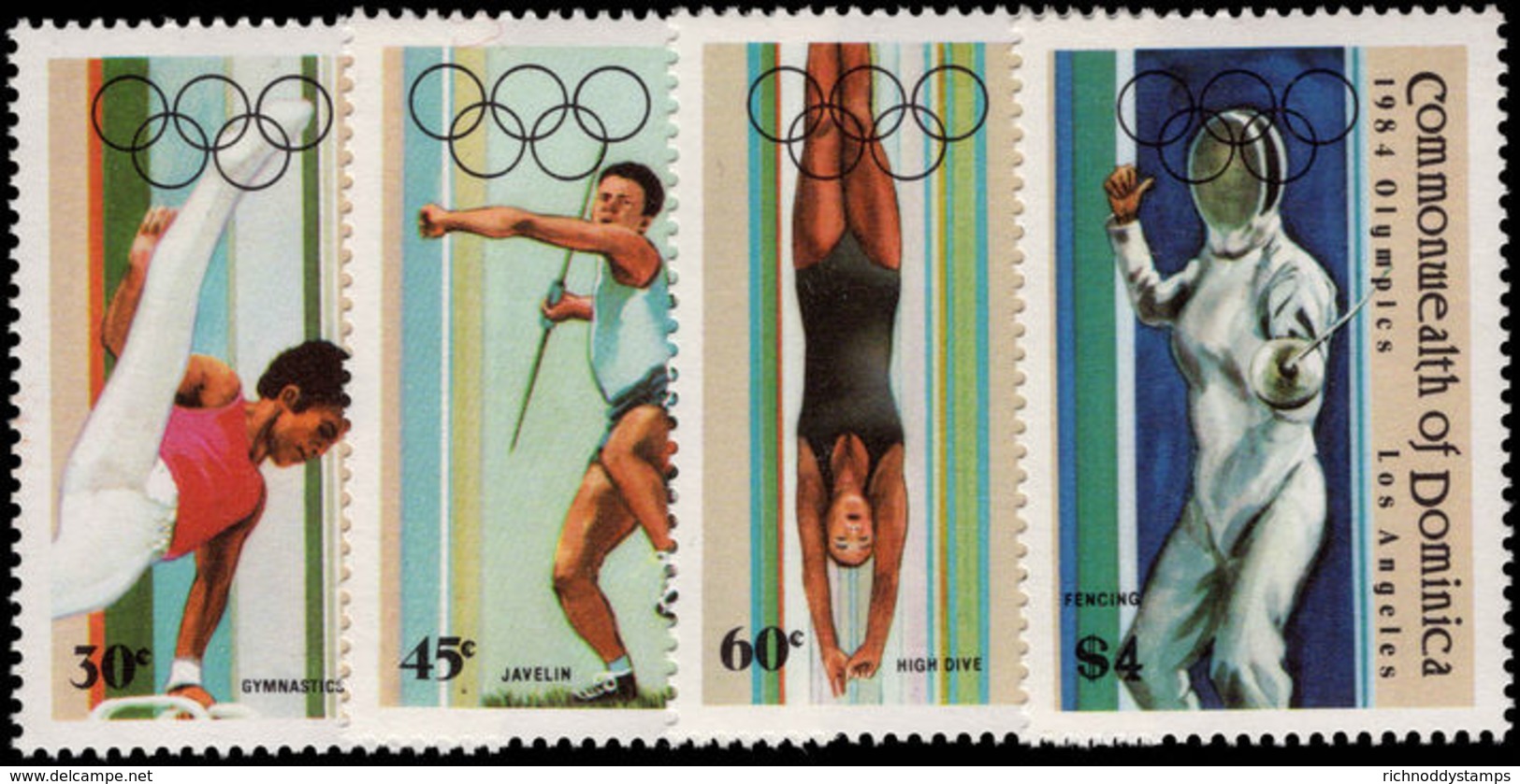 Dominica 1984 Olympics Unmounted Mint. - Dominica (1978-...)