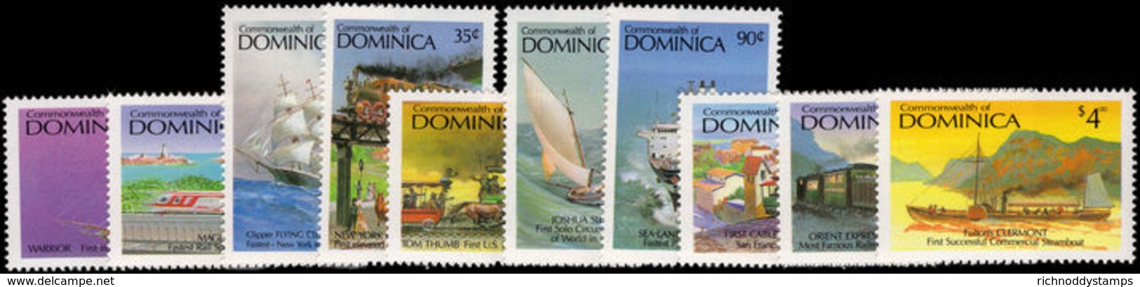 Dominica 1987 Milestones In Transportation Unmounted Mint. - Dominica (1978-...)