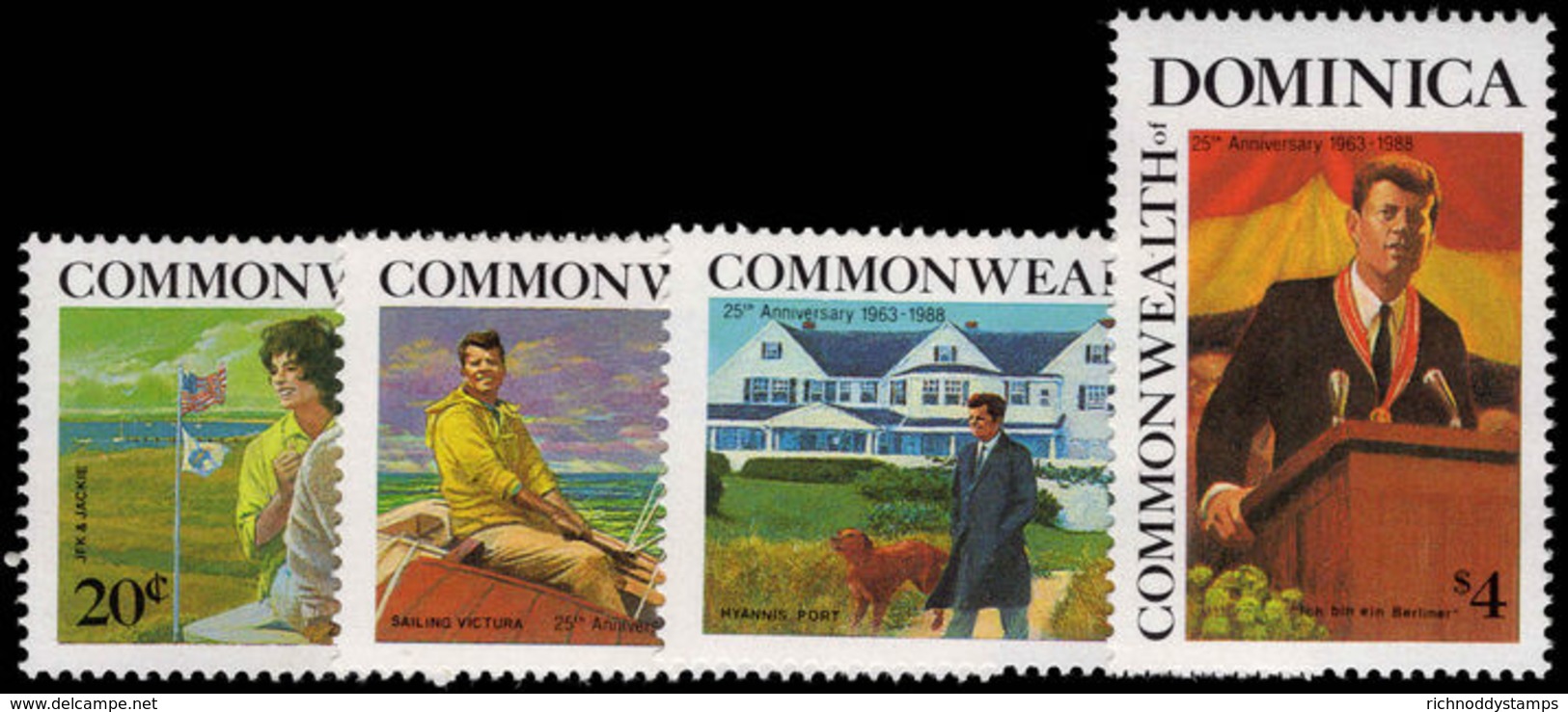 Dominica 1988 J F Kennedy Unmounted Mint. - Dominica (1978-...)