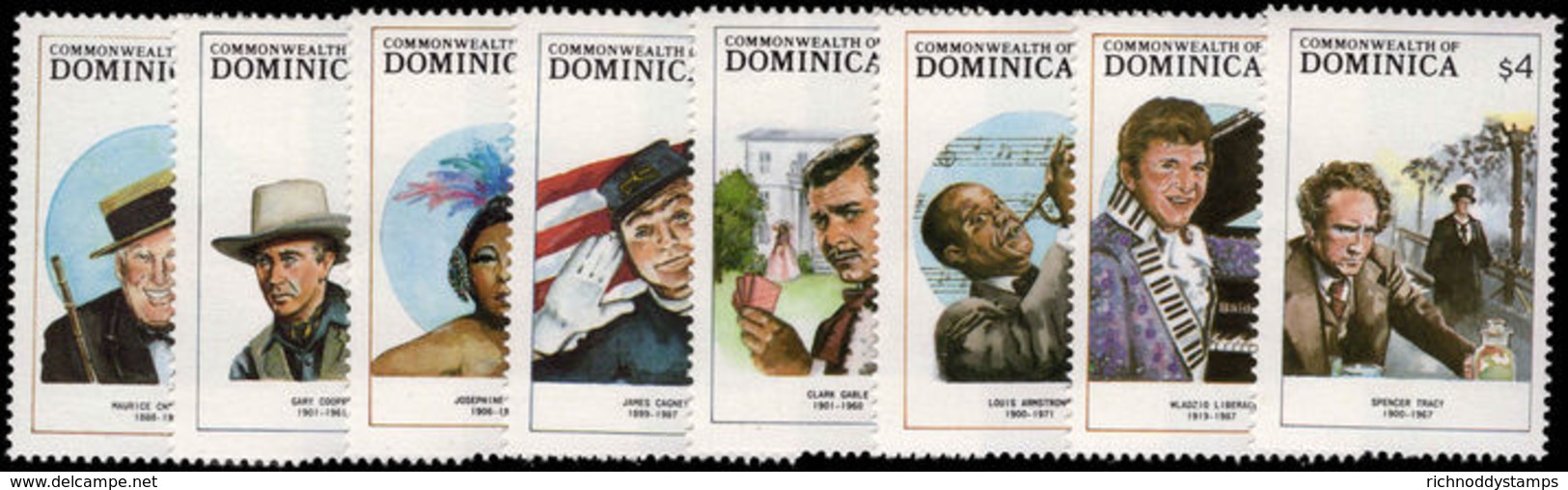 Dominica 1988 Entertainers Unmounted Mint. - Dominica (1978-...)