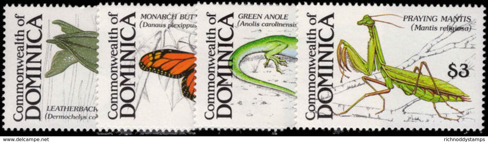 Dominica 1988 Insects And Reptiles Unmounted Mint. - Dominica (1978-...)