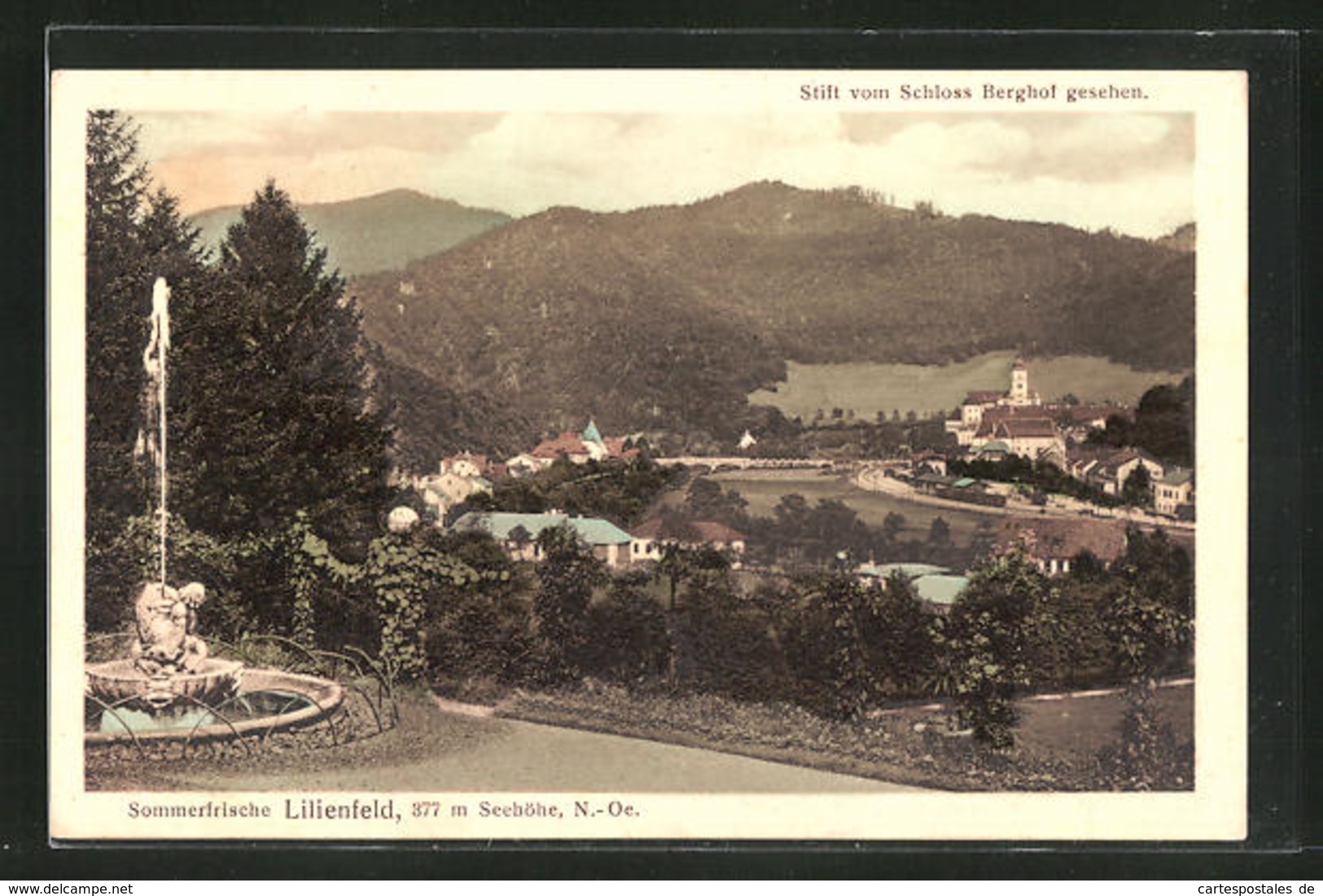 AK Lilienfeld, Stift Vom Schloss Berghof Gesehen - Sonstige & Ohne Zuordnung