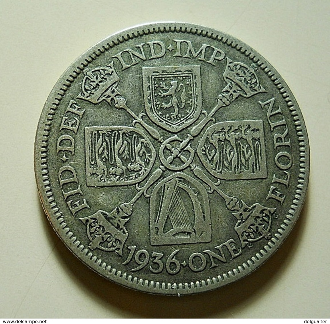 Great Britain 1 Florin 1936 Silver - J. 1 Florin / 2 Schillings