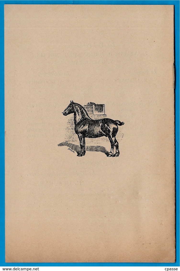 Rare 1933 Programme & Règlement du CONCOURS SPECIAL de la Race Chevaline Percheronne à 61 LAIGLE * Cheval PERCHERON